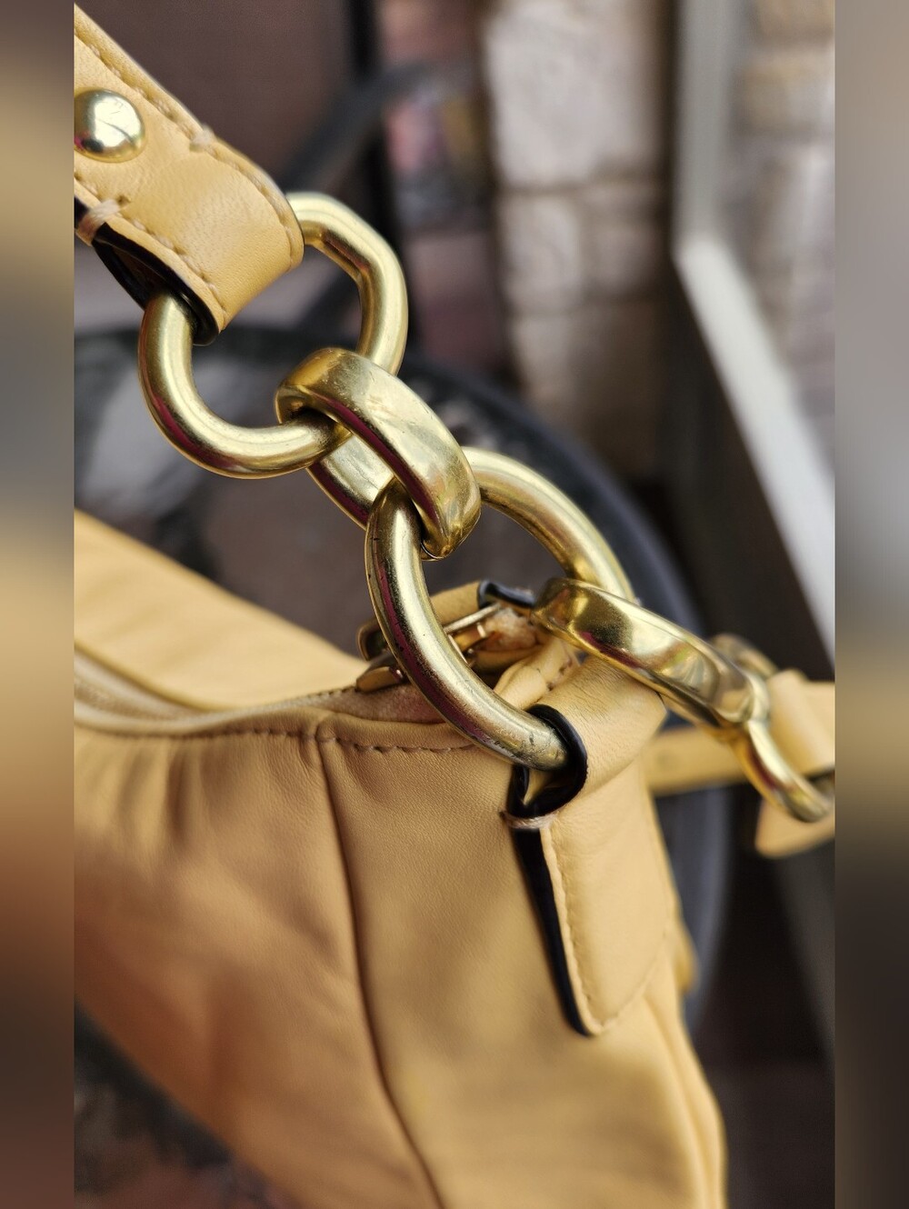 Coach Yellow Leather Shoulder Bag by - Picture 8 of 10